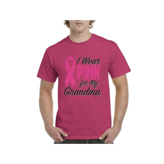 IWPF - Men's T-Shirt Short Sleeve, up to Men Size 5XL - I Wear Pink For My Grandma