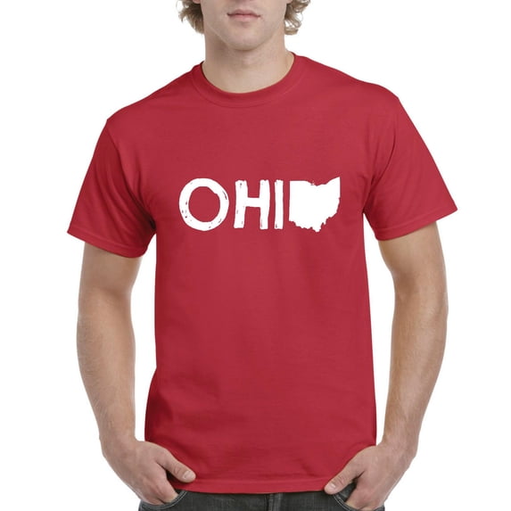 IWPF - Men's T-Shirt Short Sleeve, up to Men Size 5XL - Ohio Map