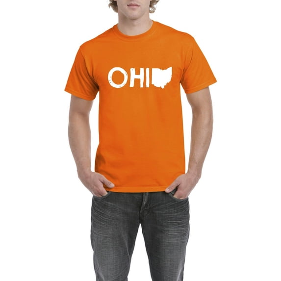 IWPF - Men's T-Shirt Short Sleeve, up to Men Size 5XL - Ohio Map