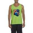 thumbnail image 1 of IWPF - Men's Tank Top for Men - American Flag 4th of July, 1 of 5