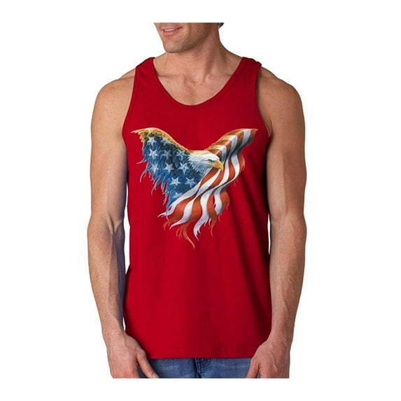 IWPF - Men's Tank Top for Men - American Flag Eagle USA