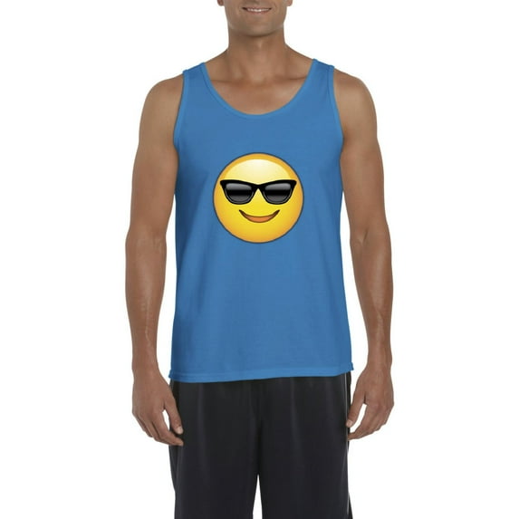IWPF - Men's Tank Top for Men - Emoji with Sunglasses