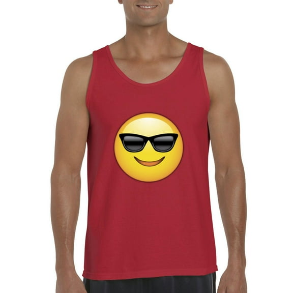 IWPF - Men's Tank Top for Men - Emoji with Sunglasses