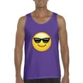thumbnail image 1 of IWPF - Men's Tank Top for Men - Emoji with Sunglasses, 1 of 5