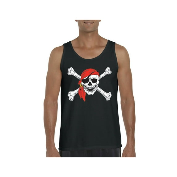 IWPF - Men's Tank Top for Men - Jolly Roger Skull & Crossbones
