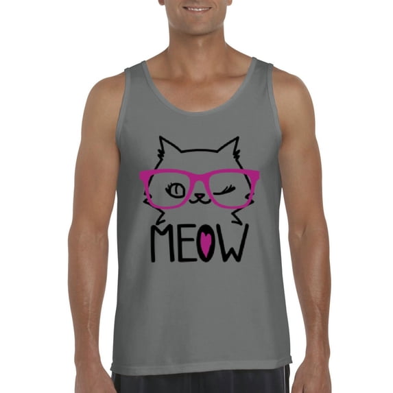 IWPF - Men's Tank Top for Men - Meow Cute Cat Kitty