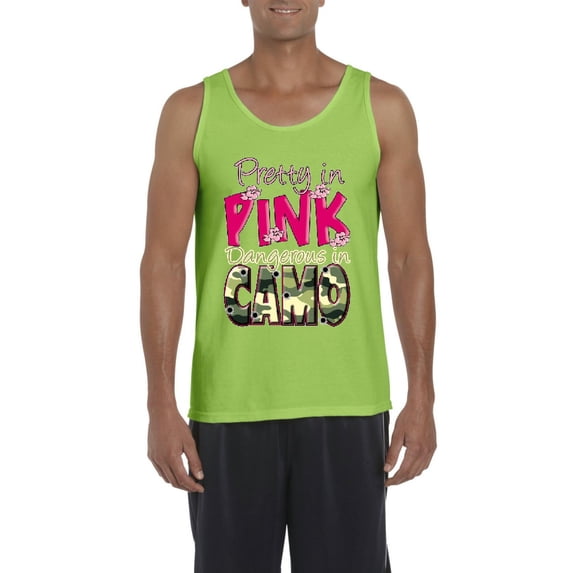 IWPF - Men's Tank Top for Men - Pretty in Pink Dangerous in Camo