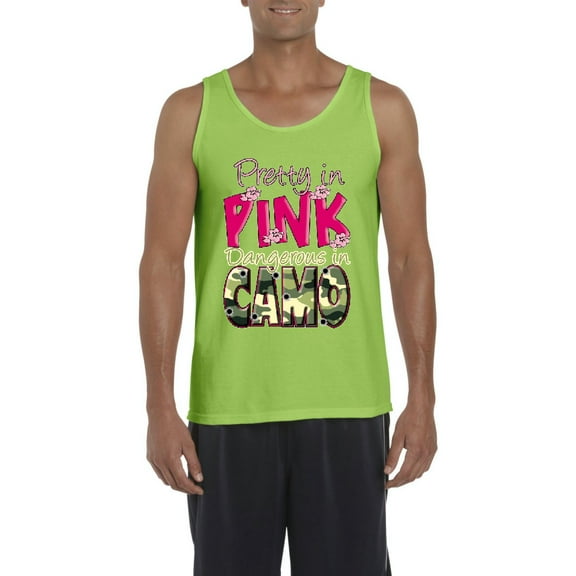 IWPF - Men's Tank Top for Men - Pretty in Pink Dangerous in Camo