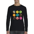 thumbnail image 1 of IWPF - Mens Long Sleeve T-Shirts - Love Food Donuts Doughnuts, 1 of 5