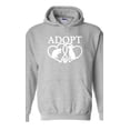 thumbnail image 1 of IWPF - Mens Plus Sweatshirts and Hoodies - Adopt Animal Rescue, 1 of 5