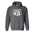 thumbnail image 1 of IWPF - Mens Plus Sweatshirts and Hoodies - Adopt Animal Rescue, 1 of 5