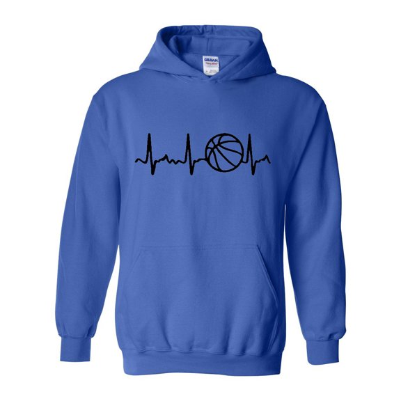 IWPF - Mens Plus Sweatshirts and Hoodies - Basketball Heartbeat