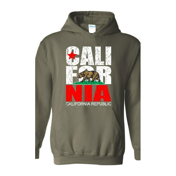 IWPF - Mens Plus Sweatshirts and Hoodies - California Cali
