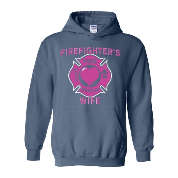 IWPF - Mens Plus Sweatshirts and Hoodies - Firefighter`s Wife