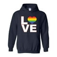 thumbnail image 1 of IWPF - Mens Plus Sweatshirts and Hoodies - Love Rainbow, 1 of 5