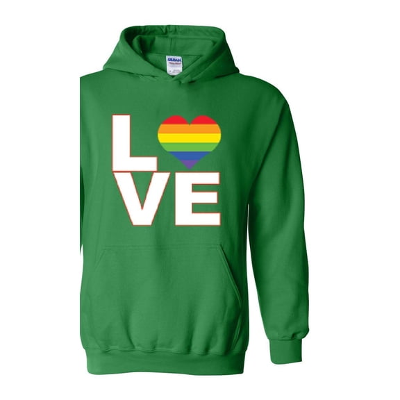 IWPF - Mens Plus Sweatshirts and Hoodies - Love Rainbow
