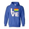 thumbnail image 1 of IWPF - Mens Plus Sweatshirts and Hoodies - Love Rainbow, 1 of 5