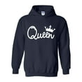 thumbnail image 1 of IWPF - Mens Plus Sweatshirts and Hoodies - Queen in White Crown, 1 of 5