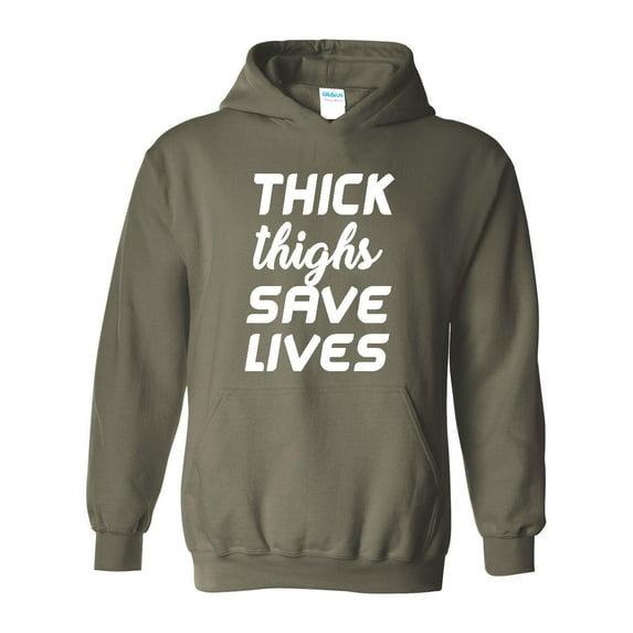 IWPF - Mens Plus Sweatshirts and Hoodies - Thick Thighs Save Lives