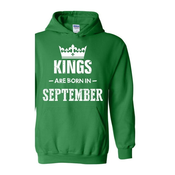 IWPF - Mens Plus Sweatshirts and Hoodies, up to Size 5XL - Birthday Gift Kings Are Born In September