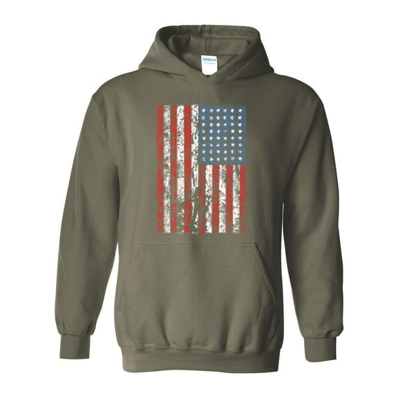 IWPF - Mens Sweatshirts and Hoodies - American Flag 4th of July
