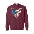 thumbnail image 1 of IWPF - Mens Sweatshirts and Hoodies - American Flag Eagle USA, 1 of 5
