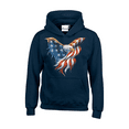 thumbnail image 1 of IWPF - Mens Sweatshirts and Hoodies - American Flag Eagle USA, 1 of 5