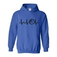 thumbnail image 1 of IWPF - Mens Sweatshirts and Hoodies - Basketball Heartbeat, 1 of 5