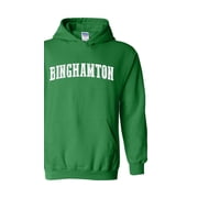 Binghamton University Official Unisex Pullover Hoodie - Simple Design, 50/50 Cotton Blend, Printed In USA