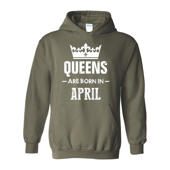 IWPF - Mens Sweatshirts and Hoodies - Birthday Gift Queens Are Born in April