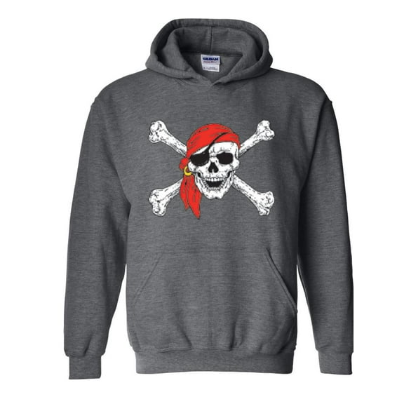 IWPF - Mens Sweatshirts and Hoodies - Jolly Roger Skull & Crossbones