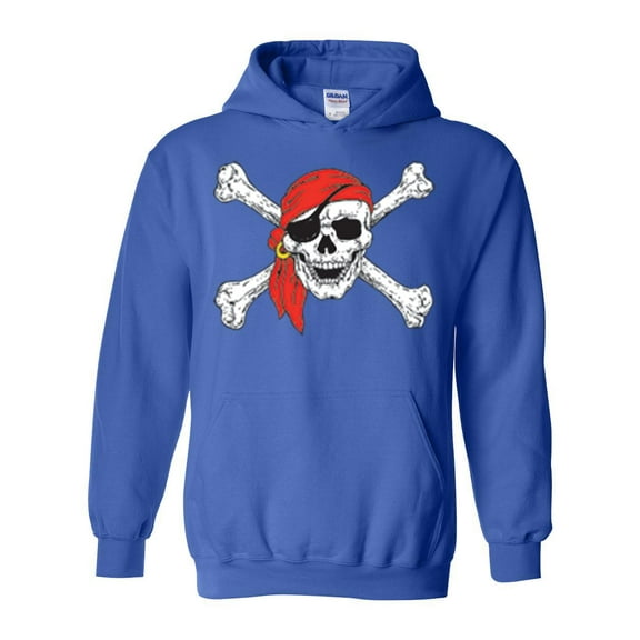 IWPF - Mens Sweatshirts and Hoodies - Jolly Roger Skull & Crossbones