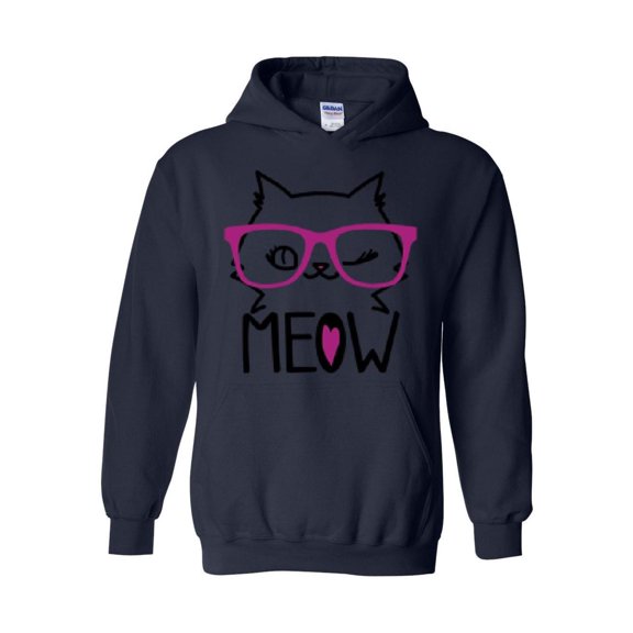 IWPF - Mens Sweatshirts and Hoodies - Meow Cute Cat Kitty