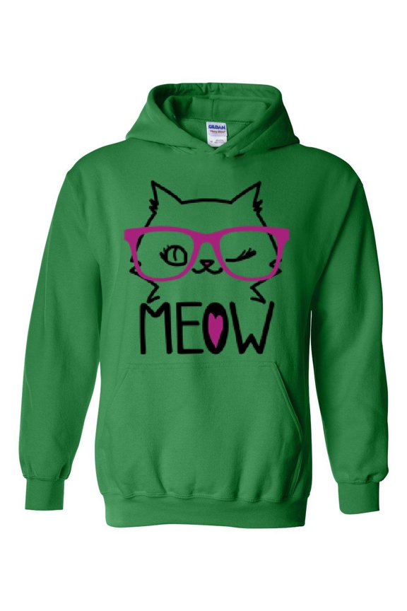 - Mens Sweatshirts and Hoodies - Meow Cute Cat Kitty