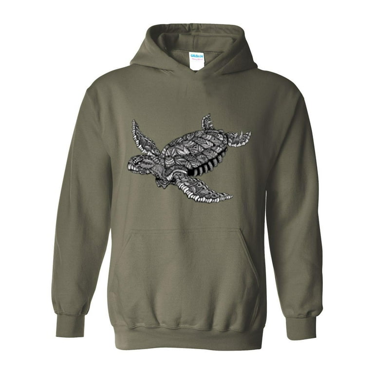 Sea Turtle Lightweight Ocean Graphic Hoodie Beach Clothing and