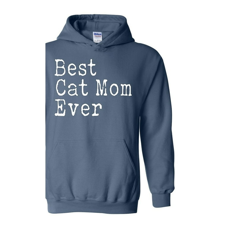 IWPF Mens Sweatshirts and Hoodies up to Size 5XL Best Cat Mom