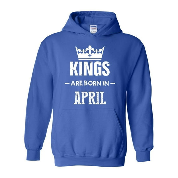 IWPF - Mens Sweatshirts and Hoodies, up to Size 5XL - Birthday Gift Kings Are Born In April