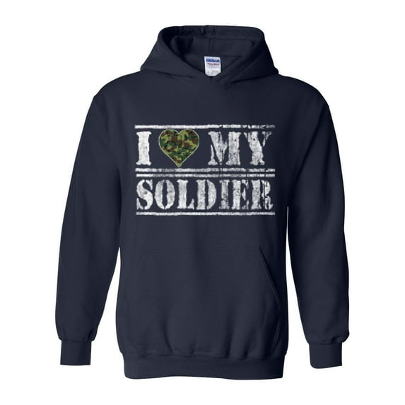 IWPF - Mens Sweatshirts and Hoodies - I Love My Soldier