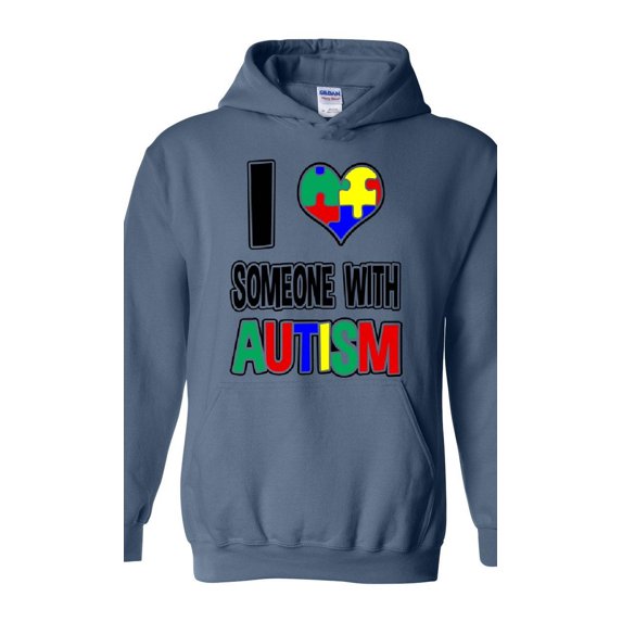 IWPF - Mens Sweatshirts and Hoodies, up to Size 5XL - I Love Someone With Autism