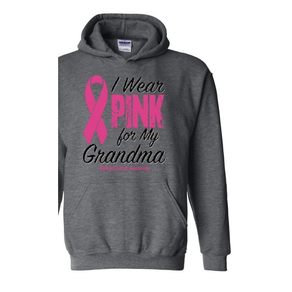 IWPF - Mens Sweatshirts and Hoodies, up to Size 5XL - I Wear Pink For My Grandma