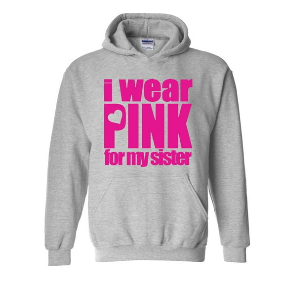 IWPF - Mens Sweatshirts and Hoodies, up to Size 5XL - I Wear Pink For My Sister