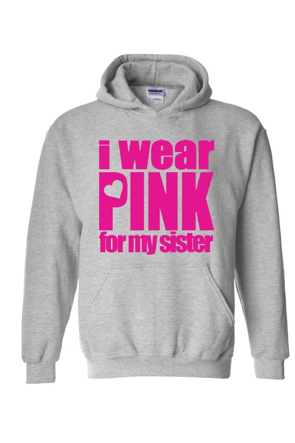 - Mens Sweatshirts and Hoodies, up to Size 5XL - I Wear Pink For My Sister
