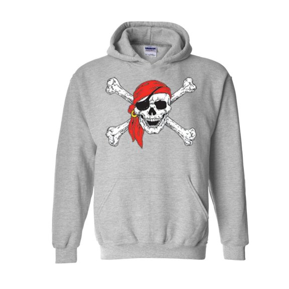 IWPF - Mens Sweatshirts and Hoodies, up to Size 5XL - Jolly Roger Skull & Crossbones