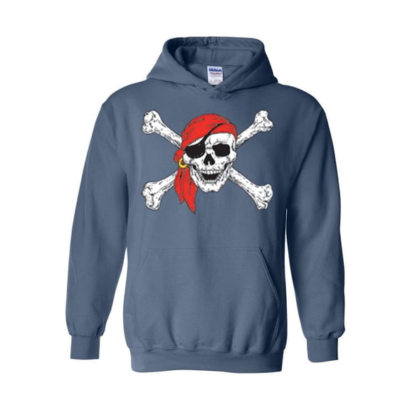 IWPF - Mens Sweatshirts and Hoodies, up to Size 5XL - Jolly Roger Skull & Crossbones