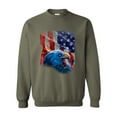 thumbnail image 1 of IWPF - Plus Sweatshirts and Hoodies - American Flag 4th of July, 1 of 5