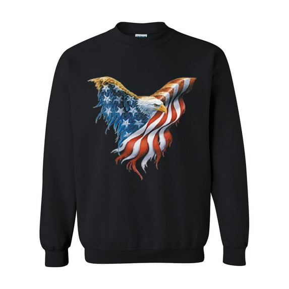 IWPF - Women Sweatshirts and Hoodies - American Flag Eagle USA