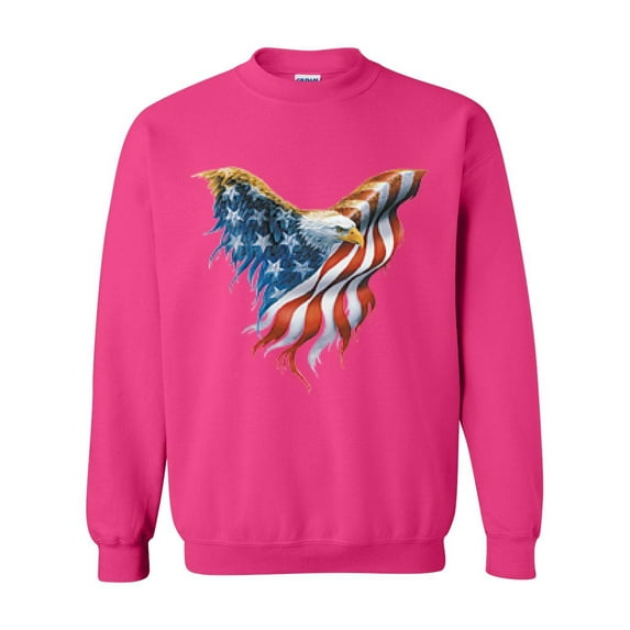 IWPF - Women Sweatshirts and Hoodies - American Flag Eagle USA