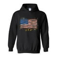 thumbnail image 1 of IWPF - Women Sweatshirts and Hoodies - American Flag USA in Gold, 1 of 5
