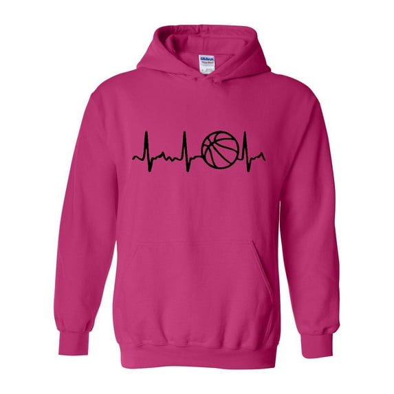 IWPF - Women Sweatshirts and Hoodies - Basketball Heartbeat