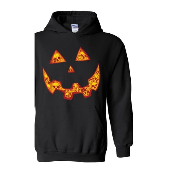 IWPF - Women Sweatshirts and Hoodies - Halloween Costume Pumpkin Face